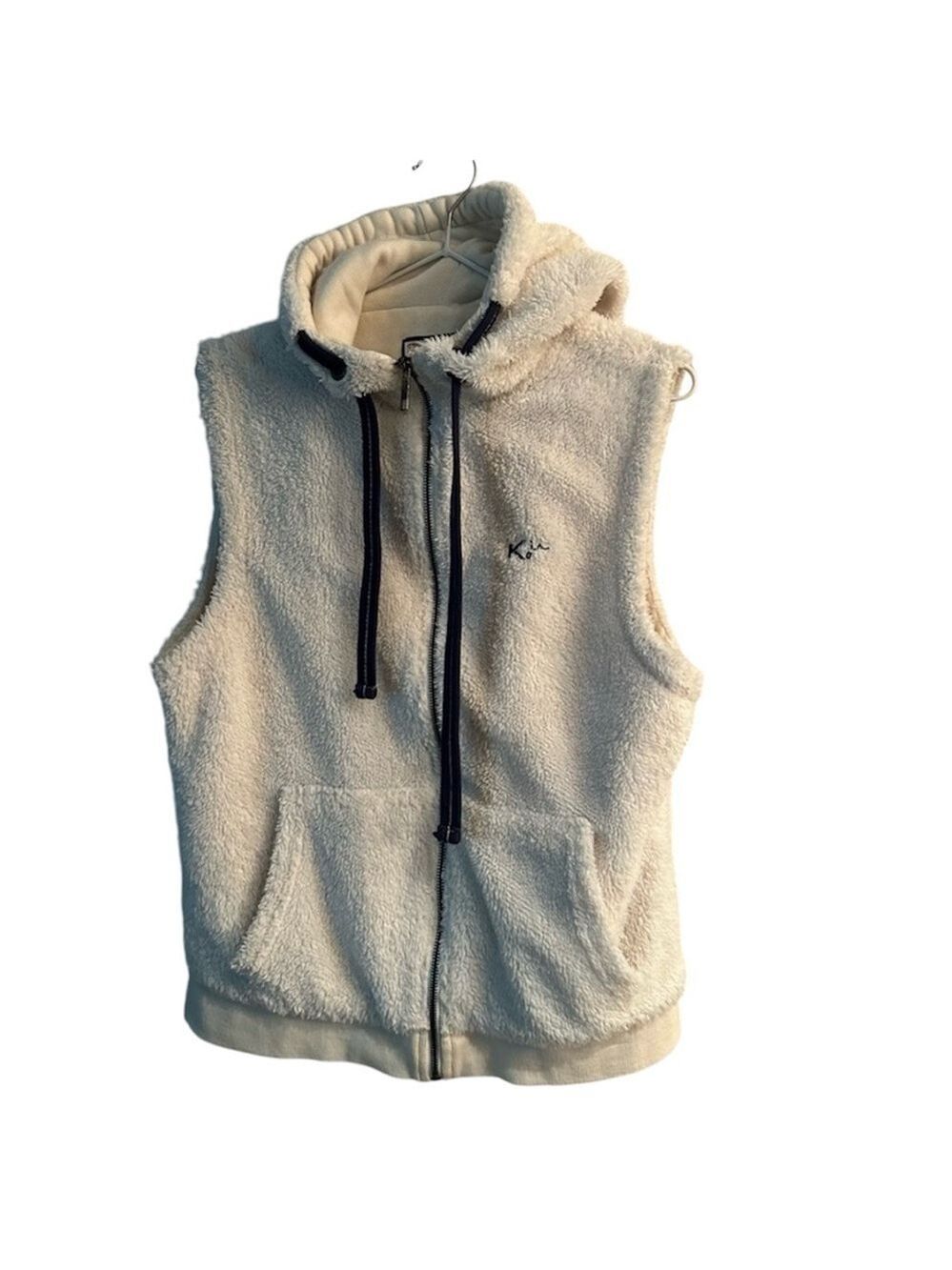 KHELF FLEECE VEST / HOODIE WITH ZIP FRONT & POCKETS, WOMENS MEDIUM